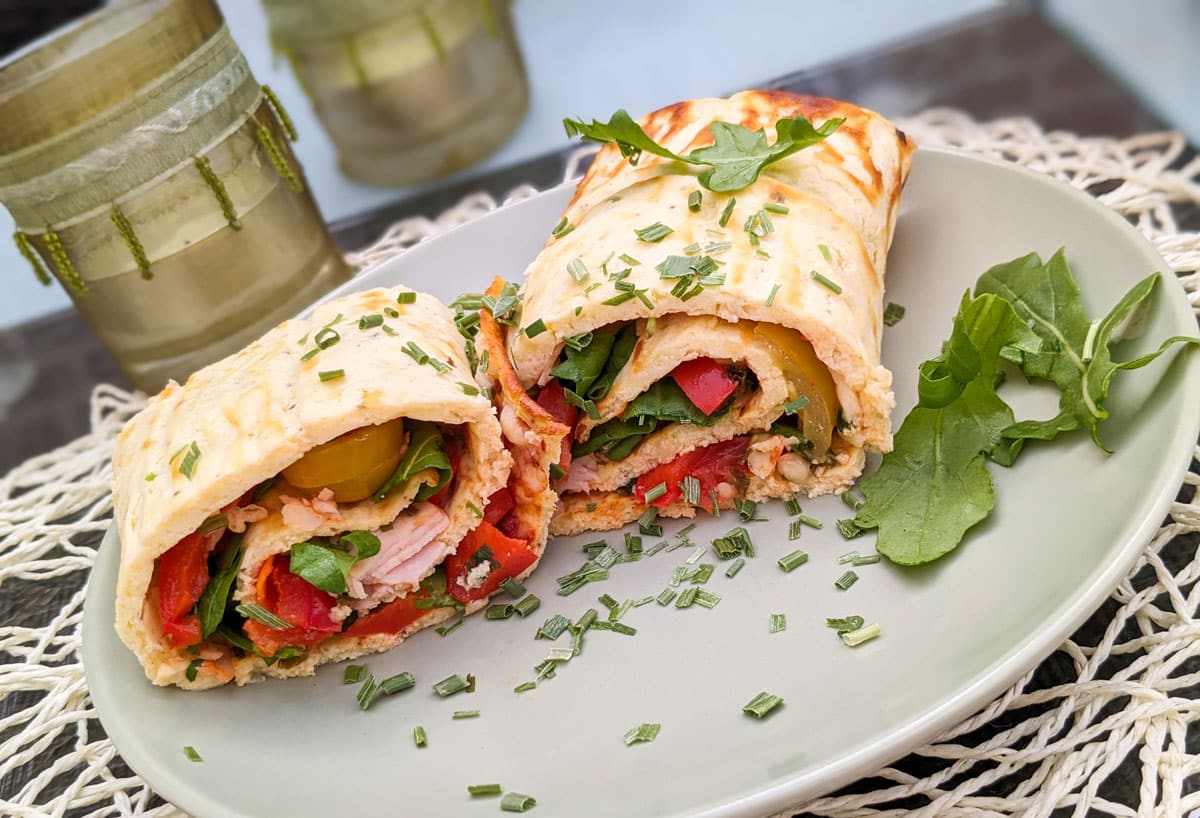 Pizza mal anders als Low Carb Pizzarolle
