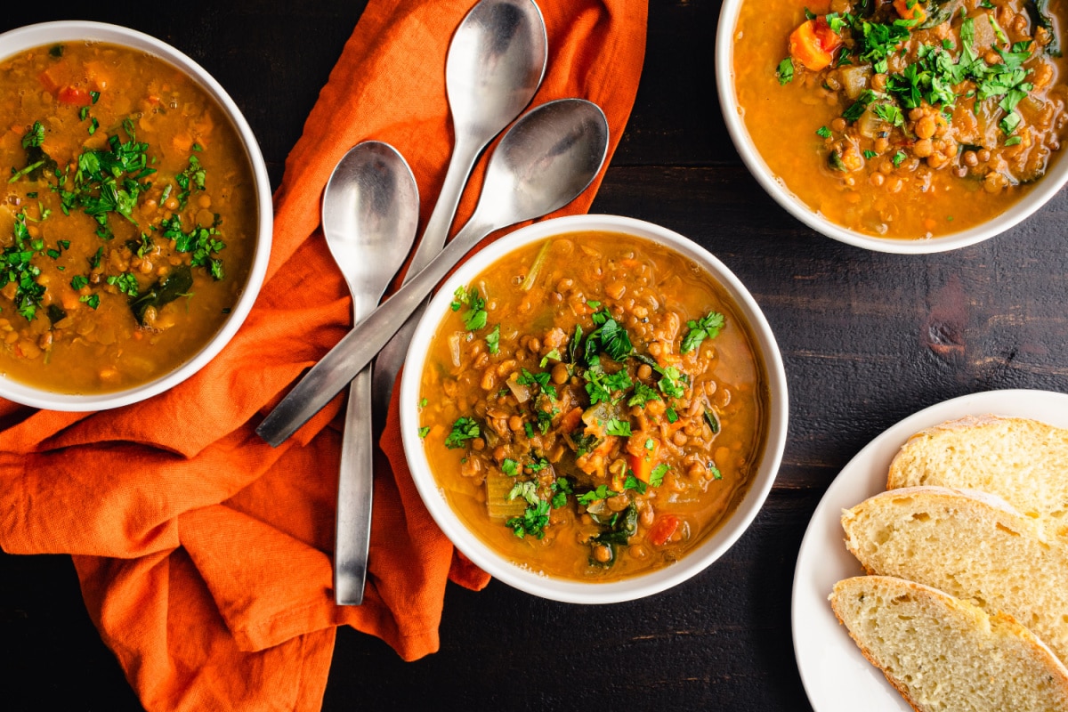 Gesund Schlemmen Linsensuppe mit Gemüse
