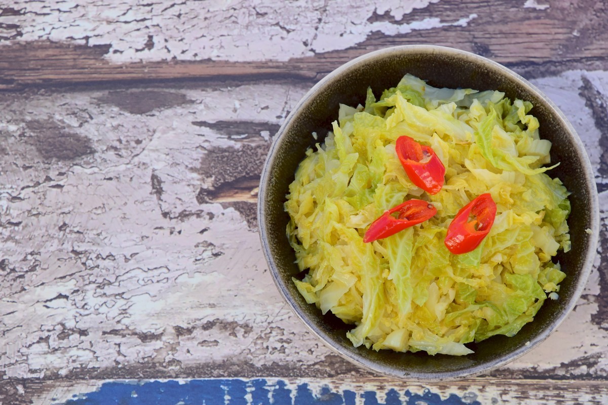 Gebratener Wirsing mit Butter