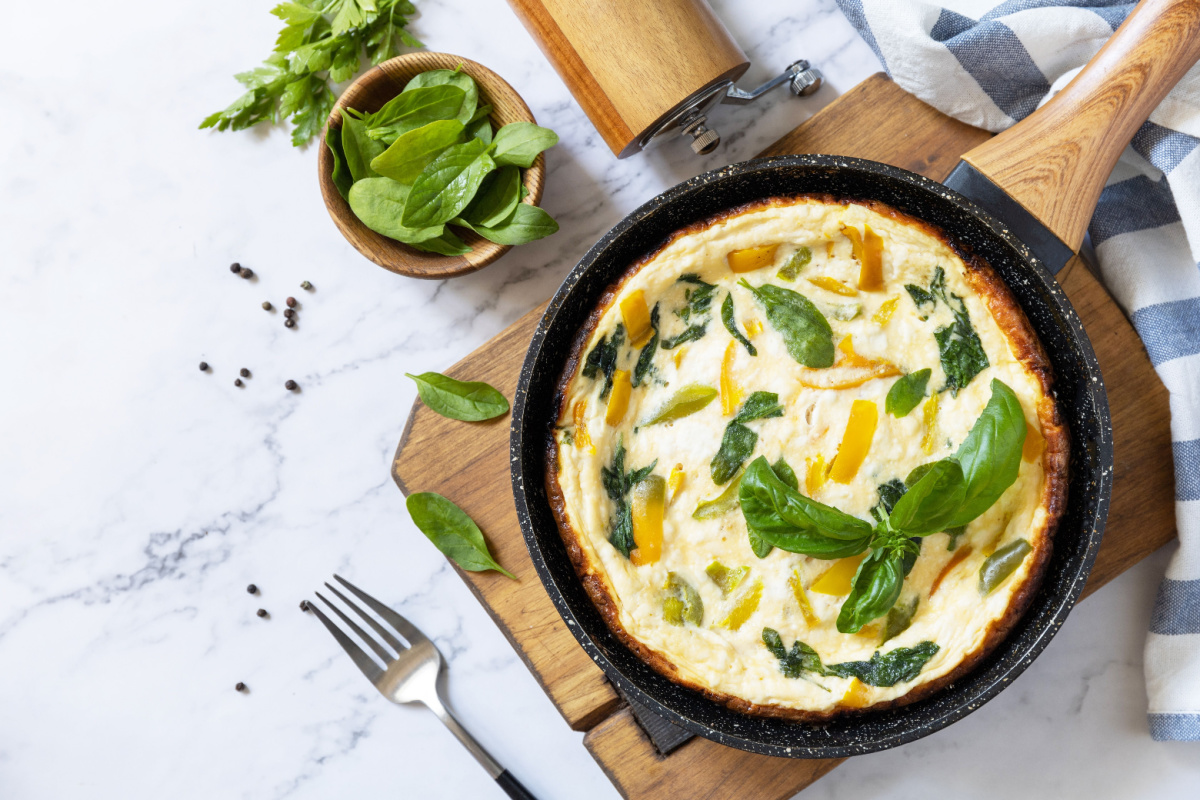 Gesunder Genuss: Low-Carb Omelette mit Spinat