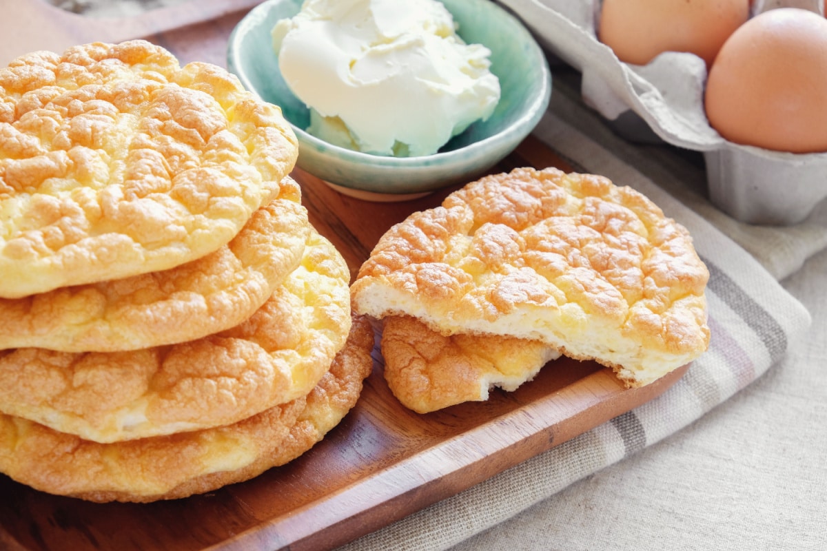 Wolkenbrot mit Quark Luftig-leichte Low Carb Alternative