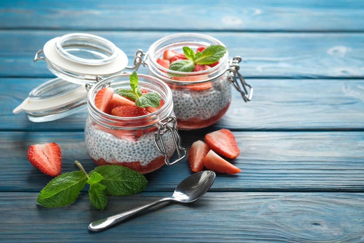 Chiapudding-trifft-Erdbeeren